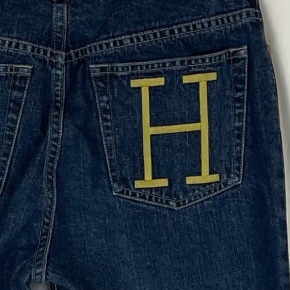 Tommy Hilfiger Embroidered Logo 100% Cotton Straight Leg Y2K Jeans NWOT Size 6 - Picture 6 of 11